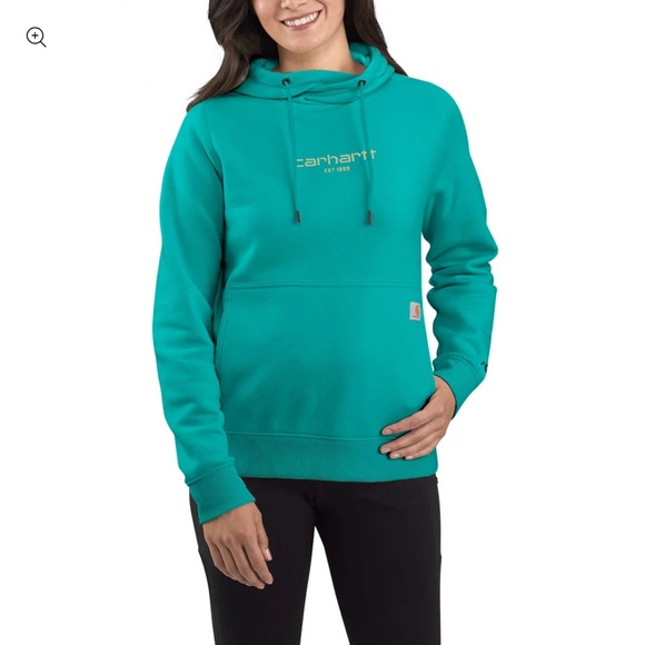 Carhartt Women’s Force Relaxed Fit Lightweight Graphic Hoodie Style #105573 Med - Picture 1 of 4